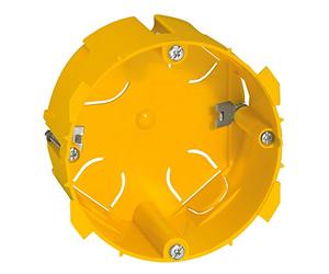 Legrand 089358 Boîte Batibox pour Cloisons Sèches pour Prise 20, 32A, 1 Poste, 50mm Profondeur, Jaune