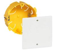 Boîte pour dérivation BATIBOX cloisons sèches D85mm couvercle 100 x 100mm - LEGRAND - 089371 Noir G