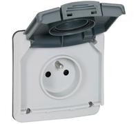 Prise saillie étanche - LEGRAND - Plexo - 2P+T - 16A - Gris