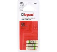 Legrand 092913 Cartouches Fusibles pour Porte-Fusibles sans Témoin, 8.5mm x 31.5mm, 20A