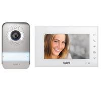 LEGRAND, 360915 Kit d'interphone vidéo Wi-Fi, connexion à 2 fils, écran couleur brillant de 7" et caméra grand angle, connexion smartphone, contrôle p. App, maison familiale 1/2, bloc d'alimentation