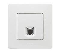 Legrand 396442 Prise de téléphone RJ11 de la gamme Niloé monoblock mécanisme complet Blanc