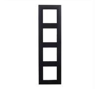 Legrand 398278 - Cadre quadruple de la gamme Niloé Step pour installation composable, couleur anthracite