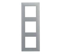Legrand 398289 - Cadre triple de la gamme Niloé Step pour installation composable, couleur inox