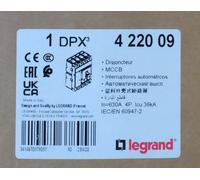 Legrand 4 220 09 Disjoncteur magnétothermique DPX³630 36kA 400V 4P 630A. 422009