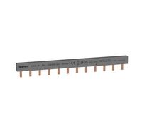 Legrand 404946E Peigne d'alimentation répartiteur bipolaire de 12 modules, 6 appareils, 1 phase, P+N