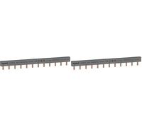 Legrand 404946E Peigne d'alimentation répartiteur bipolaire de 12 modules, 6 appareils, 1 phase, P+N (Lot de 2)