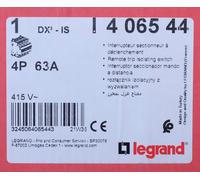 Legrand 4065 44 Interrupteur sectionneur DX³-IS 4P 400V 63A. 406544