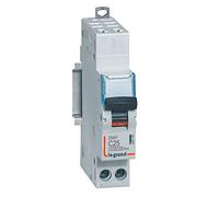 Legrand 406785 Dnx³4500 6kA Disjoncteur Phase+Neutre Arrivée Borne Automatique Sortie Borne à Vis, 1P+N, 230V, 25A, Courbe C, 1 Module