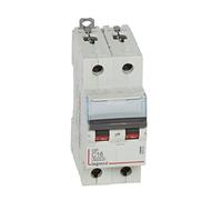 Legrand 407800E Interrupteur automatique magnétique thermique 2P, 16 A, courbe C, 10 kA, 2 modules, DX3