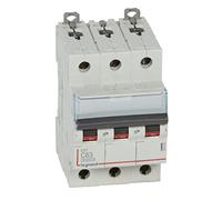 Legrand 407865E Interrupteur automatique magnétique thermique 3P 63A courbe C 10 kA 3 modules DX3