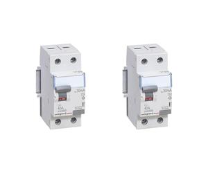 Legrand 411560 TX3 FI Disjoncteur de courant résiduel, 40a, 2p, 30mA (Lot de 2)