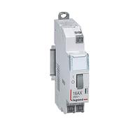 Legrand 412420 Télérupteur CX³ standard avec bornes automatiques, 1P, 16A, 250V contact 1F, tension commande 230V, 1 module