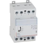 Legrand CX3 Contacteur d'installation 412553 – 4 NO – Bobine 230 V – 40 A – 3 modules – 1 pièce