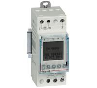 Legrand Horloge programmable AlphaRex D21 1 canal astro numérique 56 programmes Rail DIN 412654