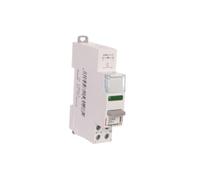 Legrand 412912 Inter poussoir modulaire, double fonction, contact 1NO + voyant LED vert, 12V à 48V ou 12V à 48V, 1 module