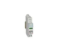 Legrand Poussoir modulaire 412920 – double fonction, 1NO, voyant LED vert, 110–400V, 1 module