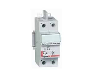 Legrand 414682 Coupe-Circuit 1000V= pour Cartouche 10x38mm pour Application Photovoltaïque, 20A, 2 Pôles Protégés, 2 Modules