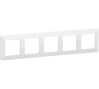 Legrand Valena Life 5Fach cadre Uw 754005, Bouton + interrupteur, Blanc