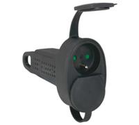 Prolongateur caoutchouc 2 prises de courant 2P+T 16A IP44 IK08 avec anneau de suspension