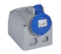 Legrand 555154 Prise saillie fixe P17 IP44 16A, 200V~ à 250V~, 2P+T