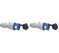 Legrand 555234 Fiche mobile droite P17 IP44 32A, 200V~ à 250V~, 2P+T (Lot de 2)