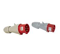 Legrand 555238 Fiche mobile droite P17 IP44 32A, 380V~ à 415V~, 3P+T & 555128 Fiche mobile droite P17 IP44 16A, 380V~ à 415V~, 3P+T