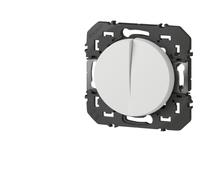 Legrand 600002 Double interrupteur ou va-et-vient dooxie, 10AX, 250V~, finition blanc