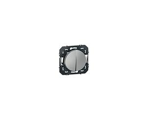 Legrand 600108 Poussoir double dooxie 6A 250V~ finition alu