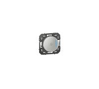 Legrand Poussoir simple Dooxie 600118 avec voyant lumineux et marquage sonnette 6A 250V~ Alu