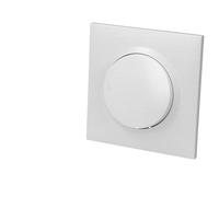 Legrand 600701 Interrupteur ou va-et-vient dooxie one 10AX, 250V~ livré avec plaque carrée blanche et griffes