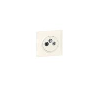 Legrand 600753 Prise TV-R-SAT 1 câble dooxie one livré avec plaque carrée blanche et griffes