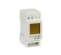Legrand 603780 minuterie hebdomadaire numérique MICROREX D21, 1 canal, 2 modulig pour chapeau Rail avec 230 V et 4000 W
