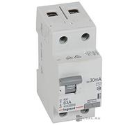 Legrand 63 A 30 mA RCD 2P RX3 C 402026