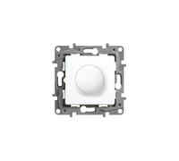 Legrand, 665117 Niloé Variateur de lumière, interrupteur avec télécommande rotative, lumière de contrôle, variateur d'intensité de lumière de 500 W, gamme Niloé, blanc