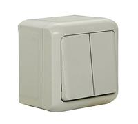 Legrand, 782381 Interrupteur double va-et-vient en saillie Protection contre les projections d'eau (IP44) Montage mural