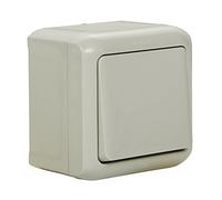 Legrand, 782384 Bouton Poussoir pour pièces humides en saillie Protection Contre Les Projections d'eau (IP44), pour Montage Mural