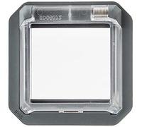 Legrand - Adaptateur étanche à volet transparent Plexo pour intégration de fonctions Mosaic 2 modules finition anthracite