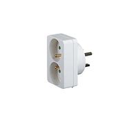 Legrand - Adaptateur pour branchement de 2 fiches 2P+T 16A sur une prise 20A - 090038