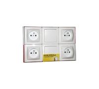 LEGRAND Lot appareillage saillie ASL 2 interrupteurs + 4 prises de courant avec terre