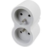 LEGRAND Biplite FB 2x2P+T standard prises frontales - Blanc et gris