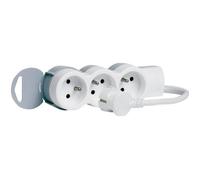 LEGRAND Bloc multiprise - 3 prises avec 2 phases + terre - Cordon 1.5 m