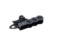 LEGRAND Bloc multiprise avec Interrupteur, avec 3 Prises 2P+T, câble 1,5 m, Noir et Gris foncé 694419