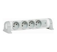 LEGRAND Bloc multiprise Confort mobile interrupteur à voyant 4x2 P+T à câbler