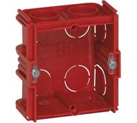 Legrand - Boîte à encastrer carrée Batibox maçonnerie - 1 poste profondeur 40mm (Lot de 5)