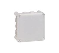 Legrand - Boîte de dérivation carrée - 130x130x74 mm - fermeture par 1/4 de tour - gris