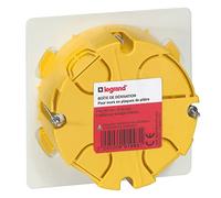 LEGRAND Boîte de dérivation D.85 prof.40, Batibox, mur creux, rond, IP20 | Rond, diamètre85mm, profondeur40mm, pour murs creux, fond défonçable, 8entrées, plastique sans halogène, IP20, avec couvercle