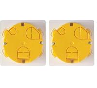 Legrand - Boîte de dérivation pour plâtre - Ø65, prof. 40mm - avec plaque et vis (Lot de 2)
