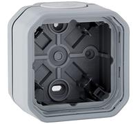 Legrand - Boitier étanche Plexo 1 poste pour montage en apparent équipé de 2 embouts à membrane souple 1 entrée finition gris