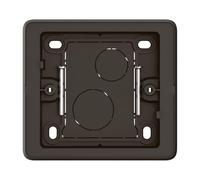LEGRAND Boîtier saillie 1 poste hauteur réglable, Céliane, noir, 30/40mm | 1 poste noir, 2 hauteurs réglables 27mm ou 40mm, plastique thermoplastique, IP2X, IK04, usage intérieur, compatible Céliane